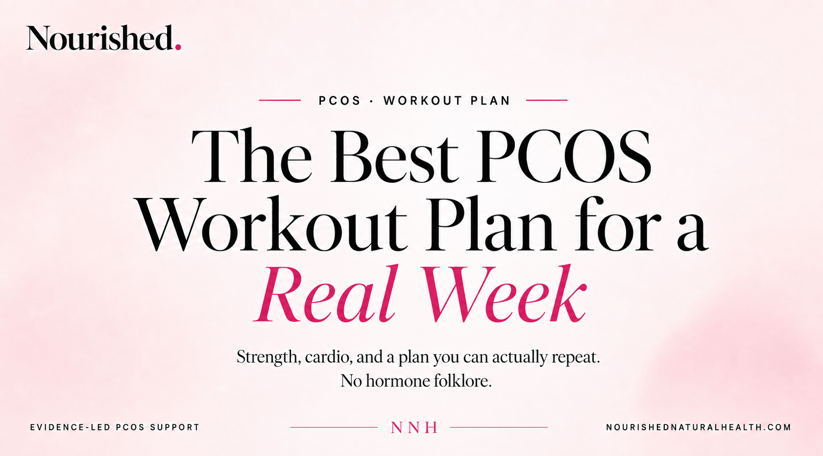 The Best PMOS/PCOS Workout Plan for a Real Week - Nourished Natural Health