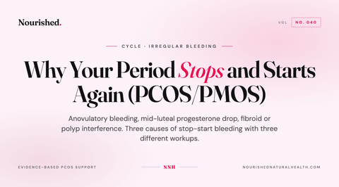Why Your Period Stops and Starts Again (PCOS/PMOS)