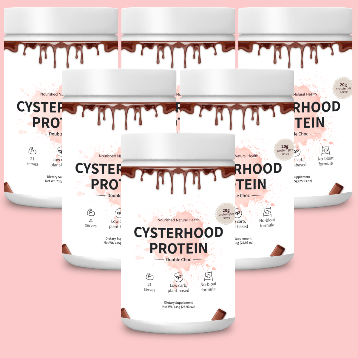 Cysterhood Protein (Double Choc) - Nourished Natural Health