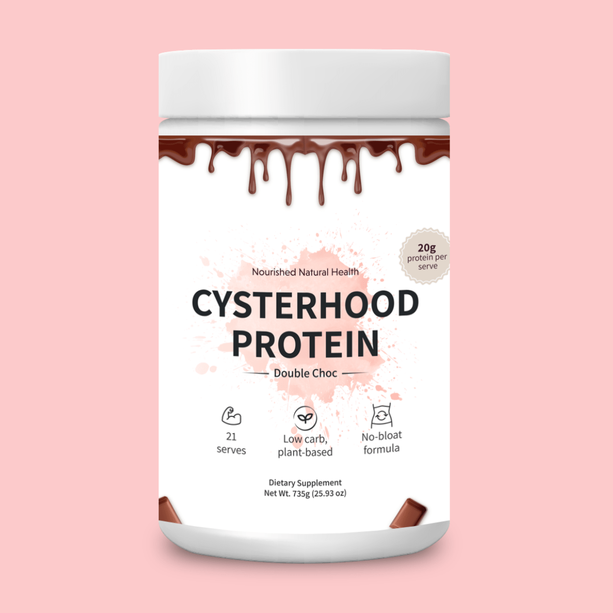 Cysterhood Protein (Double Choc) - Nourished Natural Health