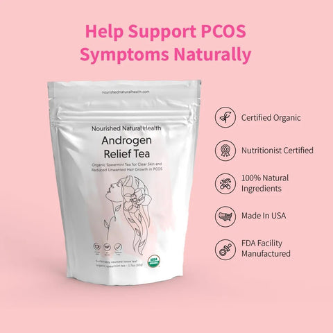 Nourished Androgen Relief Tea - 100% Certified Organic Spearmint Tea LIMITED RELEASE - Nourished Natural Health