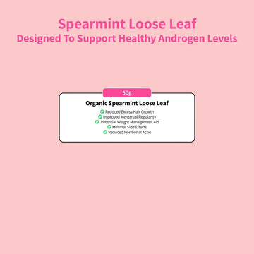 Nourished Androgen Relief Tea - 100% Certified Organic Spearmint Tea LIMITED RELEASE - Nourished Natural Health