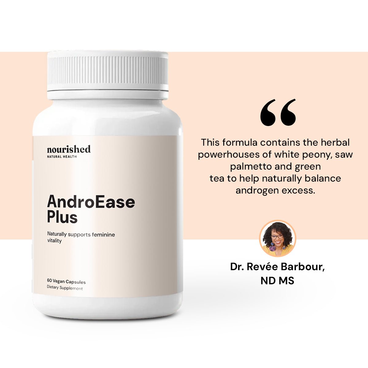 Nurished Androgen Blocker Plus para PCOS - Best Seller #1