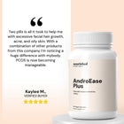 Testimonial for AndroEase Plus — effective support for hormonal acne, excess hair growth, and mood balance
