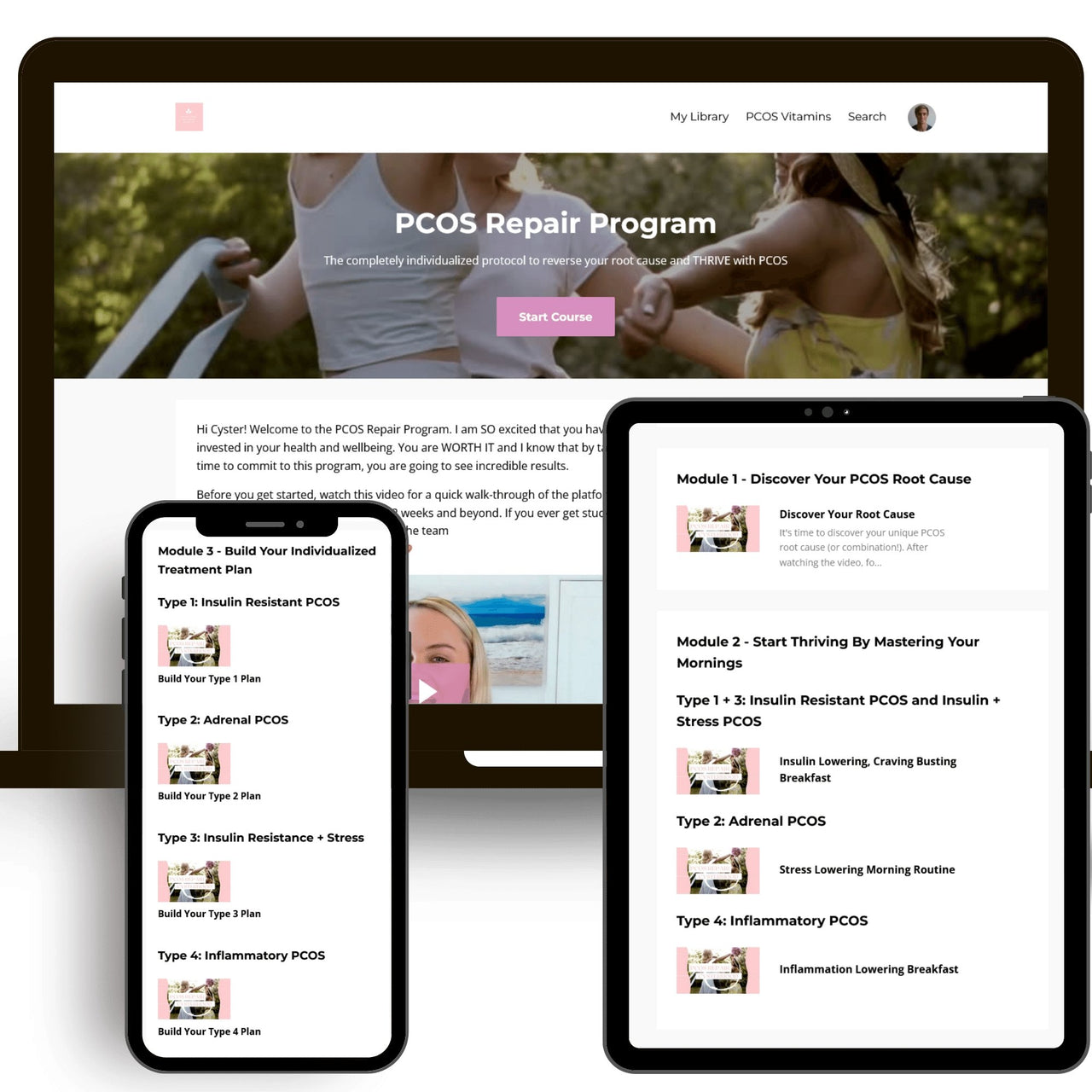 PCOS Repair Program: 8 Weeks To Heal Your PCOS Forever - Nourished Natural Health